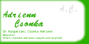 adrienn csonka business card